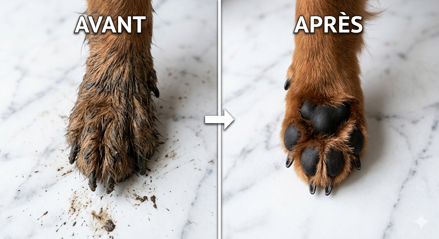 Pawtine — Nettoyeur de pattes pour chien