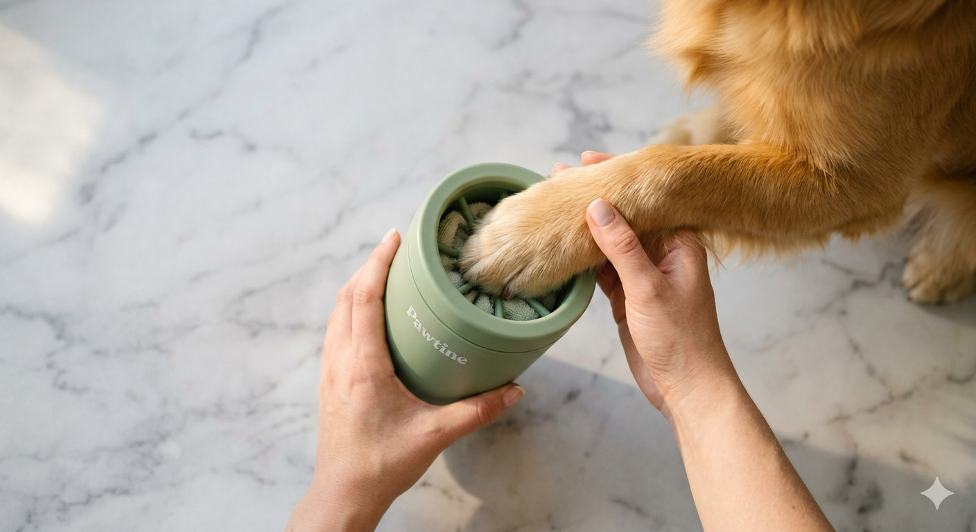Pawtine — Nettoyeur de pattes pour chien